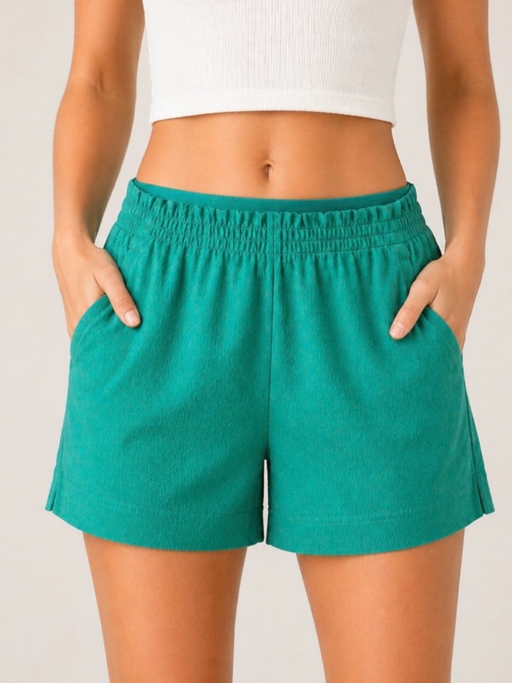 ATHLETA Echo Short Zip Side Pockets Airflow 8